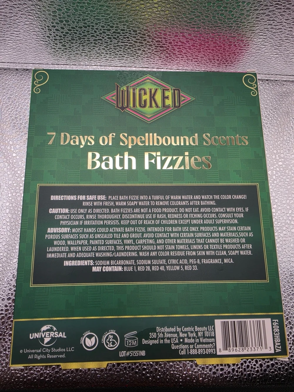 7 Days of Spellbound Scents Bath Fizzies - Pink & Green